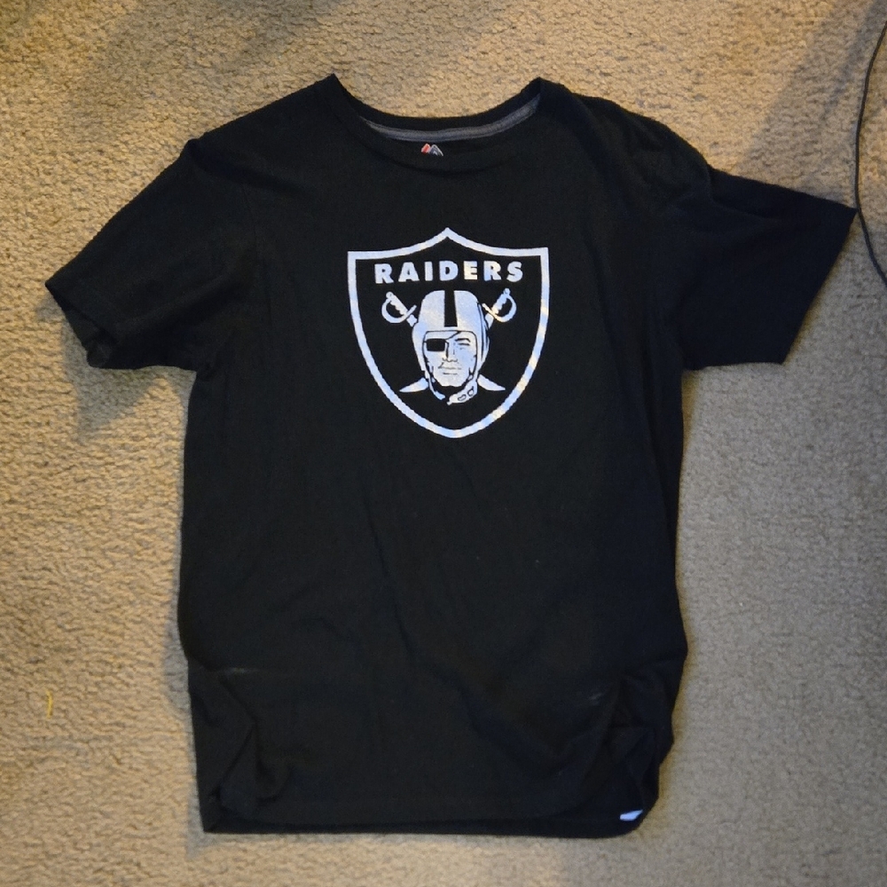 Majestic Black Raiders Short Sleeve Tee